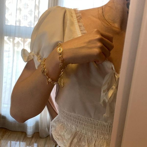 charm bracelets temperament fashion retro irregular chain pearl bracelet exaggerated mix and match jewelryparty holiday gift, Golden;silver
charm bracelets temperament fashion retro irregular chain pearl bracelet exaggerated mix and match jewelryparty holiday gift, Golden;silver