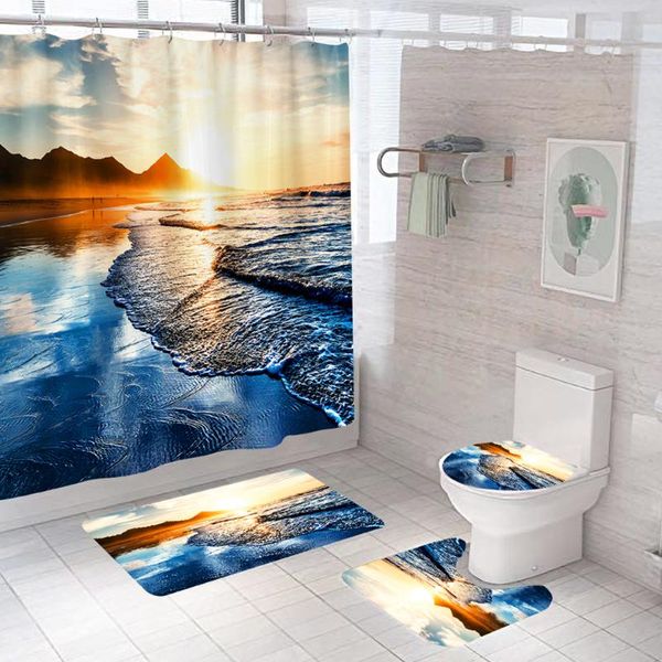 4pcs shower curtain set toilet lid cover modern polyester washable home floor mat natural landscape scenery bathroom decor rugs
4pcs shower curtain set toilet lid cover modern polyester washable home floor mat natural landscape scenery bathroom decor rugs
