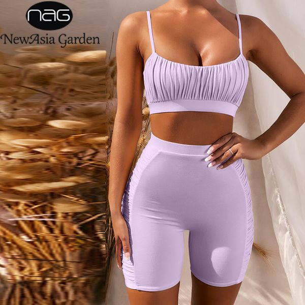 newasia lounge wear two piece set women crop ruched biker shorts sets sleeveless tracksuit fitness casual outfits pink, Gray
newasia lounge wear two piece set women crop ruched biker shorts sets sleeveless tracksuit fitness casual outfits pink, Gray