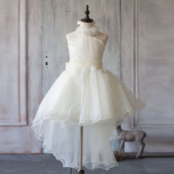 halter flower girls dresses lovely pearls sash custom made girls pageant dress hi lo kids birthday wear, White;blue
halter flower girls dresses lovely pearls sash custom made girls pageant dress hi lo kids birthday wear, White;blue