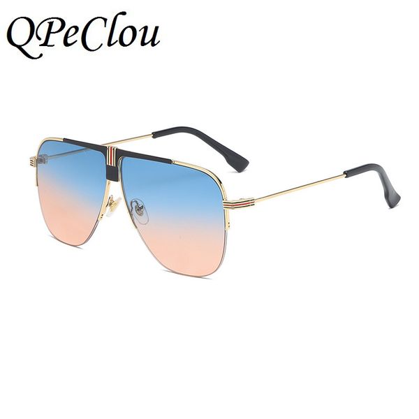 qpeclou 2020 new fashion vintage rimless sunglasses women brand designer oversized pilot sun glasses men colorful shades, White;black
qpeclou 2020 new fashion vintage rimless sunglasses women brand designer oversized pilot sun glasses men colorful shades, White;black