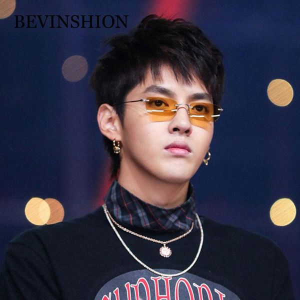 rap hip hop style cool rimless square sunglasses men brand designer yellow glasses red blue lens small frame sun glasses female, White;black
rap hip hop style cool rimless square sunglasses men brand designer yellow glasses red blue lens small frame sun glasses female, White;black