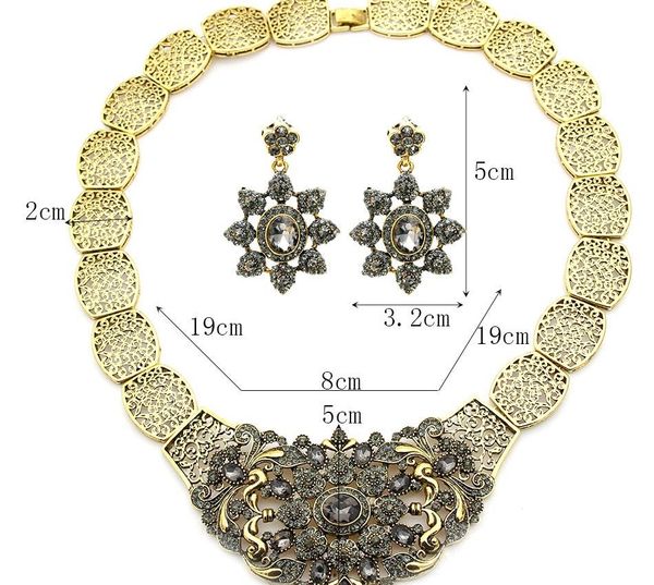 ashion jewelry sets sunspice-ms luxury indian gray crystal flower bridal wedding jewelry sets antique gold color turkey women drop88, Silver
ashion jewelry sets sunspice-ms luxury indian gray crystal flower bridal wedding jewelry sets antique gold color turkey women drop88, Silver