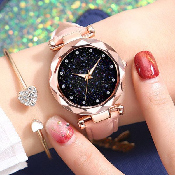 wristwatches fashion starry sky women wrist watches leather quartz clock modern wristwatch orologio donna, Slivery;brown
wristwatches fashion starry sky women wrist watches leather quartz clock modern wristwatch orologio donna, Slivery;brown