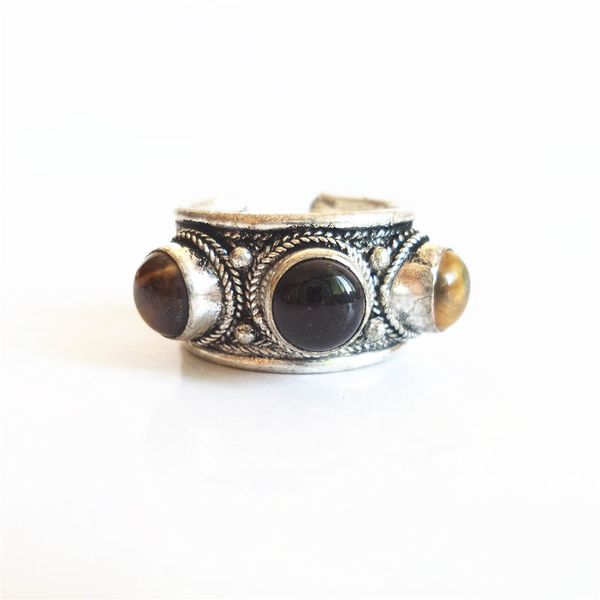 cluster rings tibetan metal copper inlaid natural stone beads open tiger eye onxy r027, Golden;silver
cluster rings tibetan metal copper inlaid natural stone beads open tiger eye onxy r027, Golden;silver