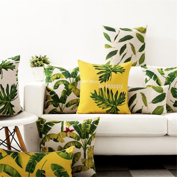 decorative throw pillow case cover plant green yellow leaf leaves tropical plants cushion cover for sofa home capa de almofadas
decorative throw pillow case cover plant green yellow leaf leaves tropical plants cushion cover for sofa home capa de almofadas