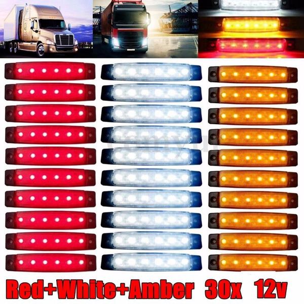 30x/set car external lights led auto car bus truck lorry side marker indicator led trailer light rear side lamp white/red/amber
30x/set car external lights led auto car bus truck lorry side marker indicator led trailer light rear side lamp white/red/amber