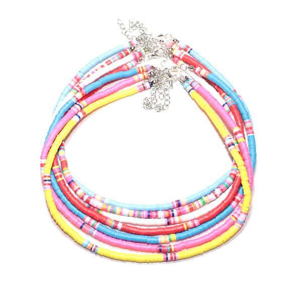 2020 bohemian beach jewelry necklace for women girl multicolor polymer clay choker necklace femme adjustable short gift, Golden;silver
2020 bohemian beach jewelry necklace for women girl multicolor polymer clay choker necklace femme adjustable short gift, Golden;silver