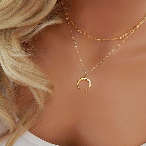 multilayer chain moon trendy girl necklace women silver color trendy tassel choker necklaces jewelry lady collier
multilayer chain moon trendy girl necklace women silver color trendy tassel choker necklaces jewelry lady collier