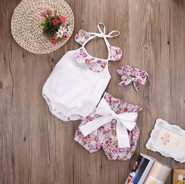 newborn infant baby girl floral bodysuit + shorts bottoms headband 3pcs outfits set clothes summer 2020, White
newborn infant baby girl floral bodysuit + shorts bottoms headband 3pcs outfits set clothes summer 2020, White