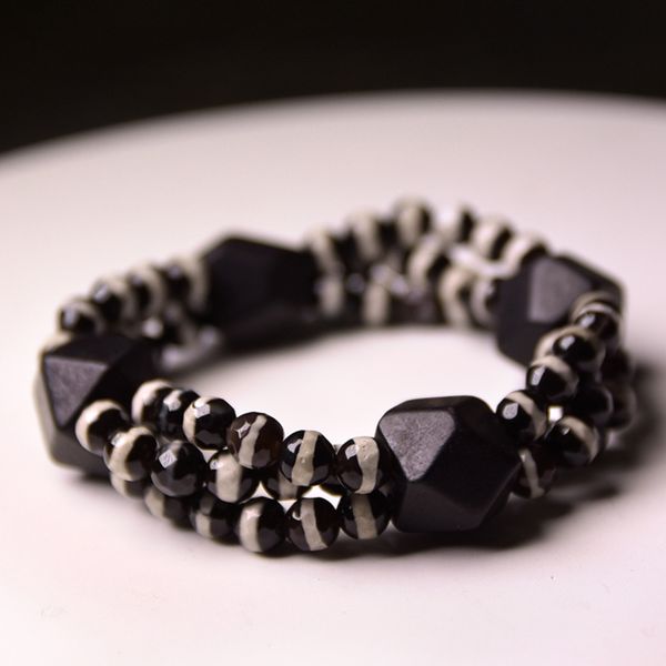 onyx beads black wood elbony bracelet multi row unique geometric health unusual bangle men's women's spiritual jewelry
onyx beads black wood elbony bracelet multi row unique geometric health unusual bangle men's women's spiritual jewelry