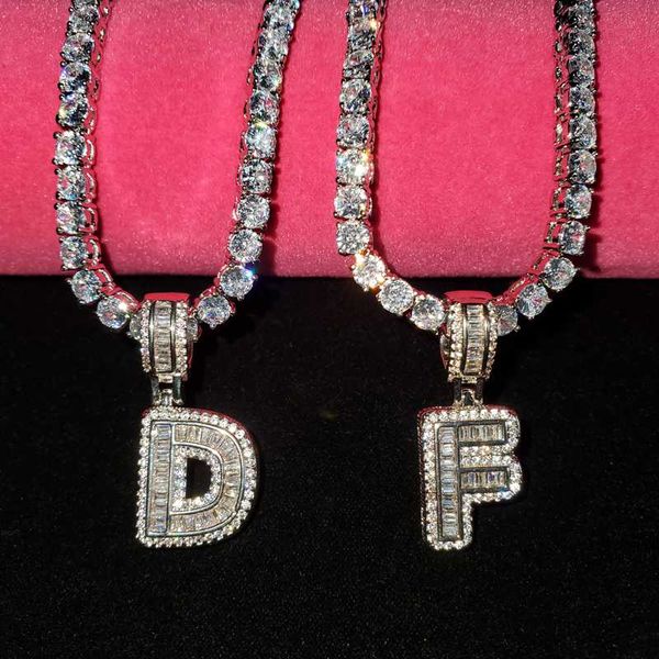 pendant necklaces iced out letters baguette initials necklace zirconia tennis chain charm bling men's hiphop jewelry a-z, Silver
pendant necklaces iced out letters baguette initials necklace zirconia tennis chain charm bling men's hiphop jewelry a-z, Silver