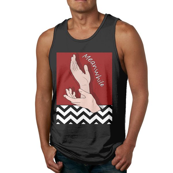 hip hop twin peaks meanwhile natural cotton sleeveless tank new custom round collar vest
hip hop twin peaks meanwhile natural cotton sleeveless tank new custom round collar vest