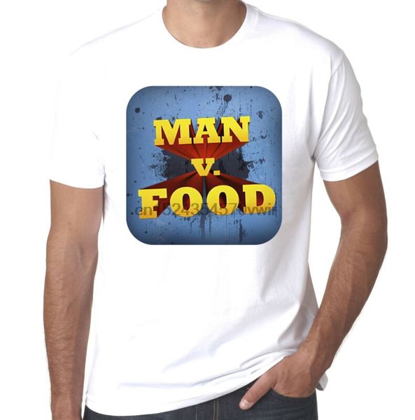 man vs food competitive eating enthusiasts mens 100% cotton printed t shirt