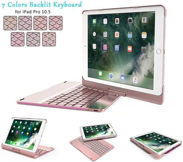 backlit wireless bluetooth keyboard with 360 rotation slim smart hard shell aluminum alloy folio protective cover for apple ipad pro 10.5
backlit wireless bluetooth keyboard with 360 rotation slim smart hard shell aluminum alloy folio protective cover for apple ipad pro 10.5