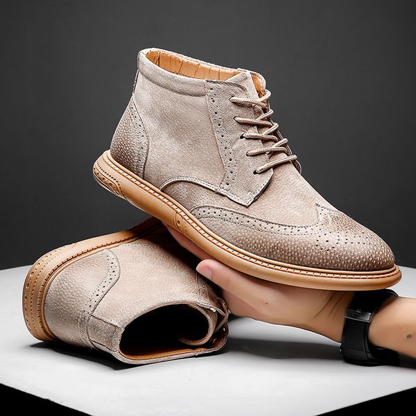 boots men genuine suede cow leather lace up high brogue shoes man oxfords ankle zapatos de hombre o4, Black
boots men genuine suede cow leather lace up high brogue shoes man oxfords ankle zapatos de hombre o4, Black