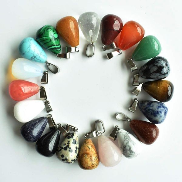 50pcs/lot wholesale assorted mixed natural stone water drop pendants charms fit necklaces jewelry making 0927, Silver
50pcs/lot wholesale assorted mixed natural stone water drop pendants charms fit necklaces jewelry making 0927, Silver