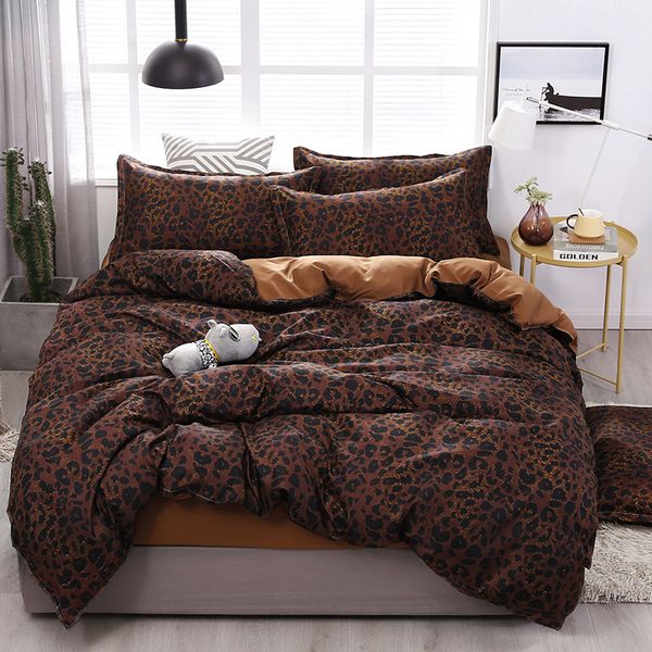home textile leopard bedding sets cotton duvet quilt cover set of bed linen soft twin bed sheets and pillowcases pillow
home textile leopard bedding sets cotton duvet quilt cover set of bed linen soft twin bed sheets and pillowcases pillow