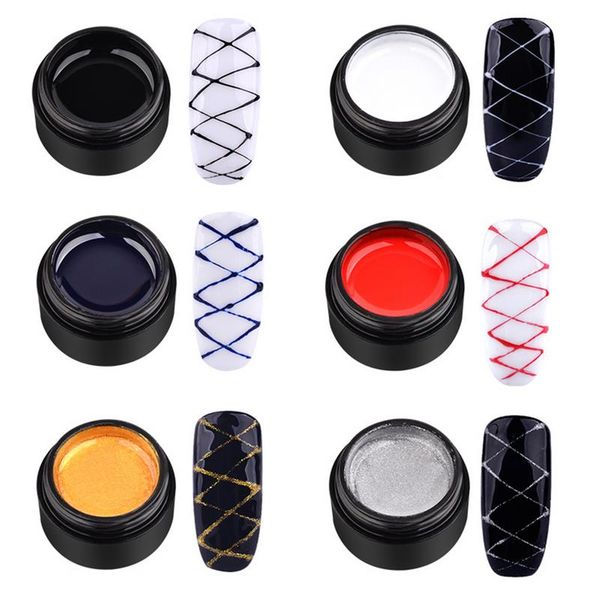 diy manicure gel stretch brushing nail polish spider silk gel lacquer painting line drawing nail design, Red;pink
diy manicure gel stretch brushing nail polish spider silk gel lacquer painting line drawing nail design, Red;pink