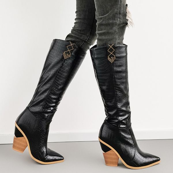 boots large size 46 fashion snake print knee high women 2021 autumn winter pu leather women's riding shoes lady, Black
boots large size 46 fashion snake print knee high women 2021 autumn winter pu leather women's riding shoes lady, Black