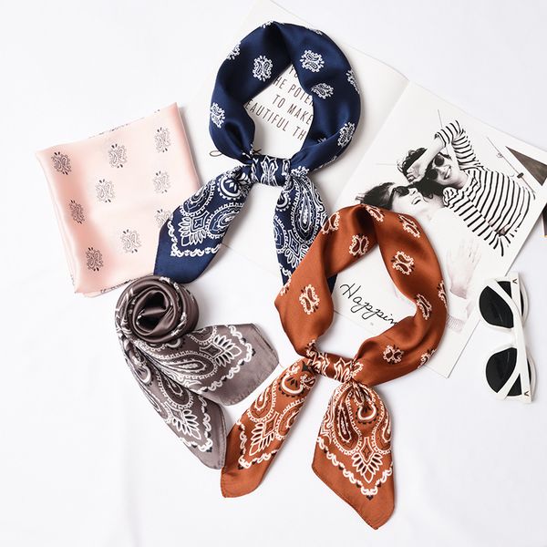 bandanas 70*70cm simulation silk small square scarf female decorative professional flight attendant business, Blue;gray
bandanas 70*70cm simulation silk small square scarf female decorative professional flight attendant business, Blue;gray