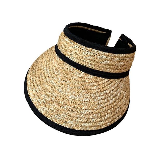 wide brim hats 019 women's sun straw handmade visors fashion parent-child summer hat empty beach protection h35, Blue;gray
wide brim hats 019 women's sun straw handmade visors fashion parent-child summer hat empty beach protection h35, Blue;gray