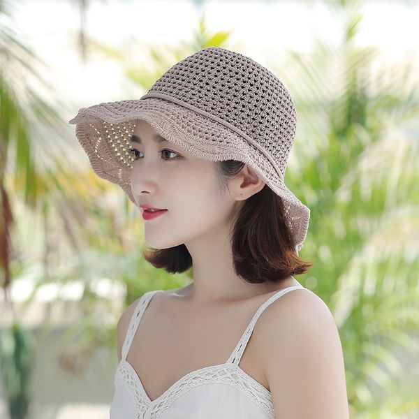 summer ladies sun hat seaside beach sun protection korean sunhat female sunshade sunscreen foldable casual hollow cool cap h7371, Blue;gray
summer ladies sun hat seaside beach sun protection korean sunhat female sunshade sunscreen foldable casual hollow cool cap h7371, Blue;gray