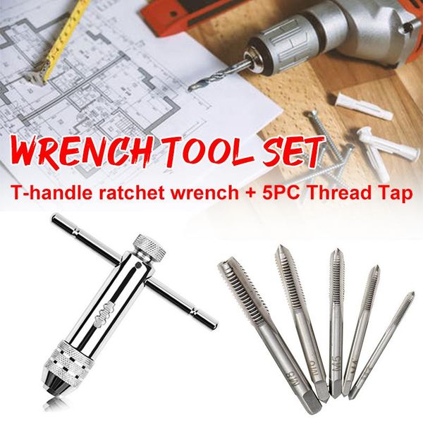 1set ratchet tap hinge adjustable m3-m8 t-handle ratchet tap wrench machinist tool reversion hand tools screw
1set ratchet tap hinge adjustable m3-m8 t-handle ratchet tap wrench machinist tool reversion hand tools screw
