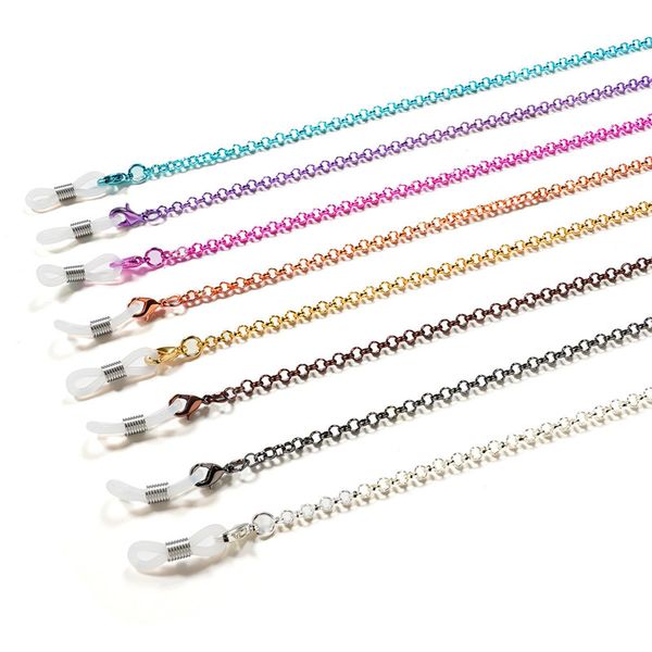 1 pc retro multicolor link reading glasses chains eyeglasses sunglasses metal lanyards non-slip hanging chain eyewear accessory, Silver
1 pc retro multicolor link reading glasses chains eyeglasses sunglasses metal lanyards non-slip hanging chain eyewear accessory, Silver