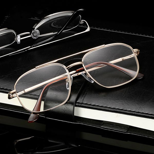 fashion metal frame men reading glasses double beam presbyopic eyeglasses vintage male hyperopia eyewear diopter +1.0 to +4.0, White;black
fashion metal frame men reading glasses double beam presbyopic eyeglasses vintage male hyperopia eyewear diopter +1.0 to +4.0, White;black