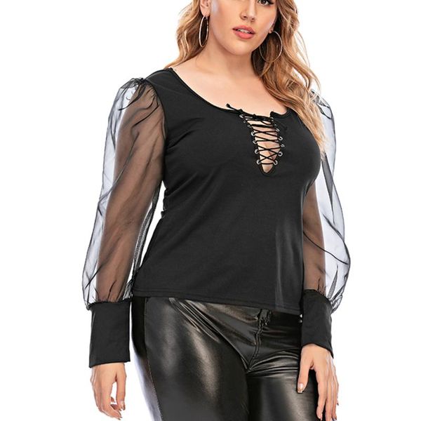 6xl plus size blouse women vintage puff sleeve black shirts ladies hollow out blouses female autumn bandage blusas d30, White
6xl plus size blouse women vintage puff sleeve black shirts ladies hollow out blouses female autumn bandage blusas d30, White