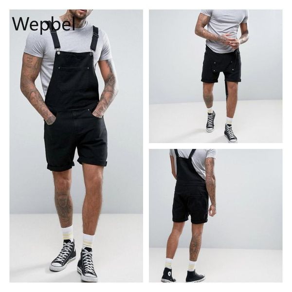 men's jeans wepbel vintage men cowboy black denim shorts plus size romper jumpsuits conjoined working bib pants, Blue
men's jeans wepbel vintage men cowboy black denim shorts plus size romper jumpsuits conjoined working bib pants, Blue