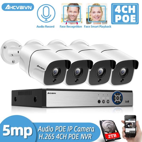 systems h.265 4ch 5mp poe nvr kit cctv system audio alarm face detection ai ip camera ir outdoor video security surveillance set
systems h.265 4ch 5mp poe nvr kit cctv system audio alarm face detection ai ip camera ir outdoor video security surveillance set