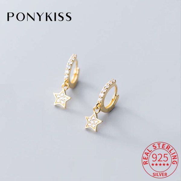 ponykiss romantic s925 sterling silver stars zircon minimlist hoop earrings women party fine jewelry accessories chic gift, Golden;silver
ponykiss romantic s925 sterling silver stars zircon minimlist hoop earrings women party fine jewelry accessories chic gift, Golden;silver