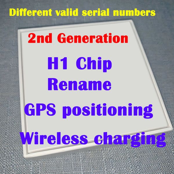 high air h1 chip renamed headset 2nd generation wireless charging bluetooth earphones gps positioning and valid serial number
high air h1 chip renamed headset 2nd generation wireless charging bluetooth earphones gps positioning and valid serial number
