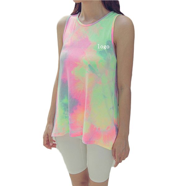 tie-dye sleeveless halter tank casual summer shirts women 2020, White;red
tie-dye sleeveless halter tank casual summer shirts women 2020, White;red