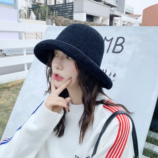 hat female autumn and winter fisherman hat female chenille warm wool all-match winter knitted woolen bowl, Blue;gray
hat female autumn and winter fisherman hat female chenille warm wool all-match winter knitted woolen bowl, Blue;gray