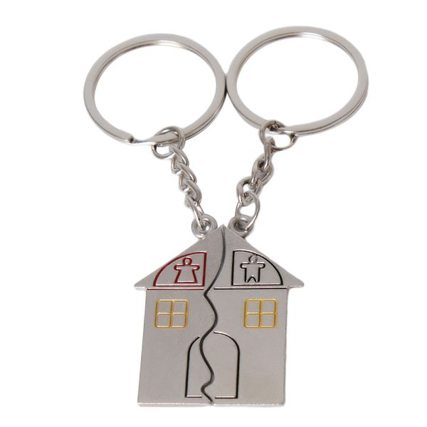 1pair/lot woman man casual lovers keychain warm house type couple key chain house key ring valentine's day gift, Silver
1pair/lot woman man casual lovers keychain warm house type couple key chain house key ring valentine's day gift, Silver