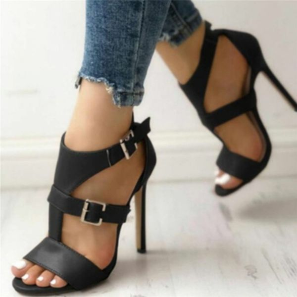 summer women high heels sandals gladiator buckle strap open toe ladies shoes black stiletto platform party sandals big size
summer women high heels sandals gladiator buckle strap open toe ladies shoes black stiletto platform party sandals big size