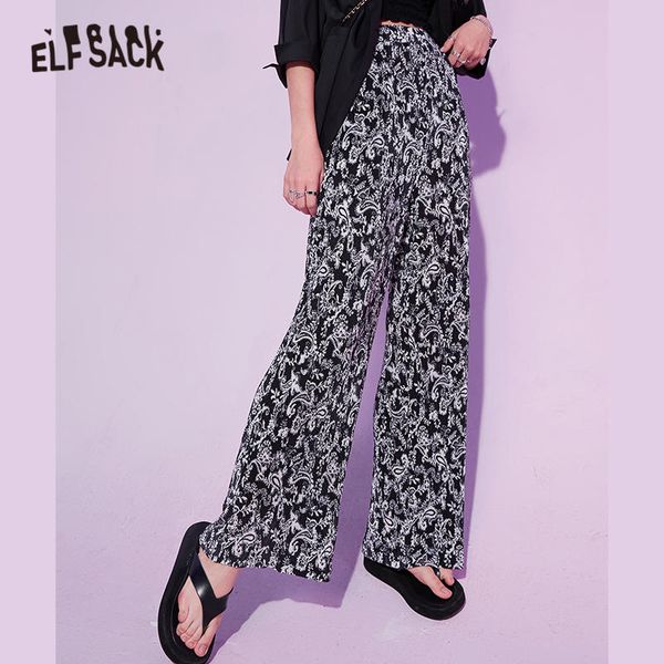 elfsack black graphic print straight casual women pants 2020 autumn elf pailsey high elastic waist korean ladies daily trouser, Black;white
elfsack black graphic print straight casual women pants 2020 autumn elf pailsey high elastic waist korean ladies daily trouser, Black;white