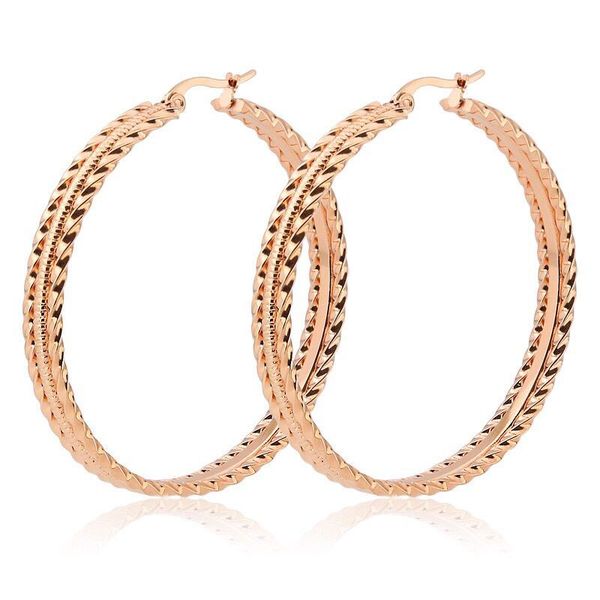 mxgxfam titanium steel rope 3 circle hoop earrings (1pair) jewelry for fashion women 18 k / black / white rose gold color, Golden
mxgxfam titanium steel rope 3 circle hoop earrings (1pair) jewelry for fashion women 18 k / black / white rose gold color, Golden