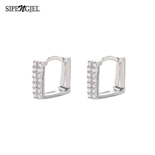 hoop & huggie fashion cute geometric square earrings pave cz crystal silver color for women jewelry 2021, Golden;silver
hoop & huggie fashion cute geometric square earrings pave cz crystal silver color for women jewelry 2021, Golden;silver
