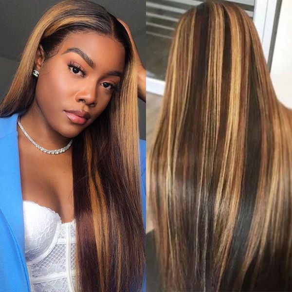 2x4 ombre straight wig closure wig honey blond highlight 150% lace front human hair wigs for women remy brazilian hair, Black;brown
2x4 ombre straight wig closure wig honey blond highlight 150% lace front human hair wigs for women remy brazilian hair, Black;brown