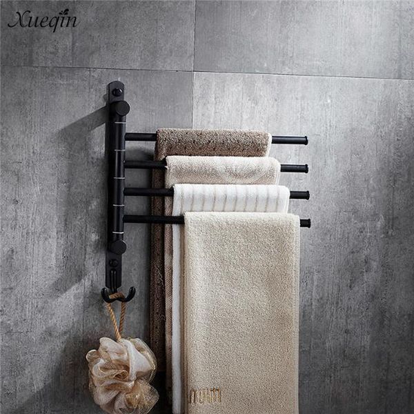xueqin 2/3/4 poles black bronze stainless steel wall mounted towel bar rack holder hook swivel bathroom hanger t200506
xueqin 2/3/4 poles black bronze stainless steel wall mounted towel bar rack holder hook swivel bathroom hanger t200506