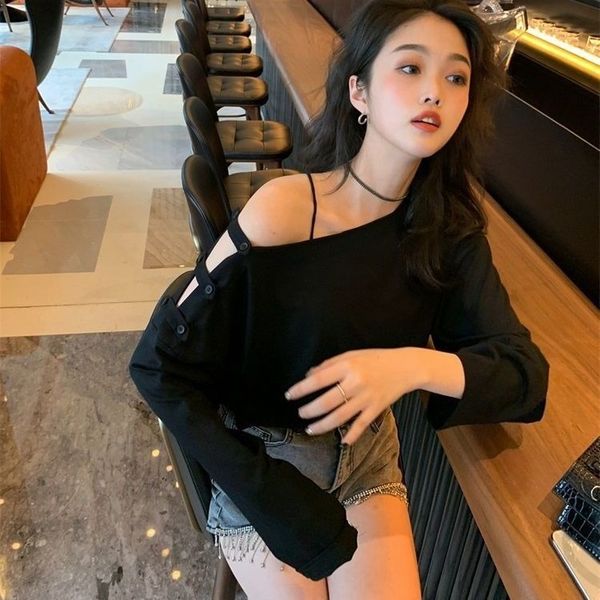 women's knits & tees korean style knitted sweater women irregular collar off-the-shoulder long-sleeved female niche autumn 2021, White
women's knits & tees korean style knitted sweater women irregular collar off-the-shoulder long-sleeved female niche autumn 2021, White