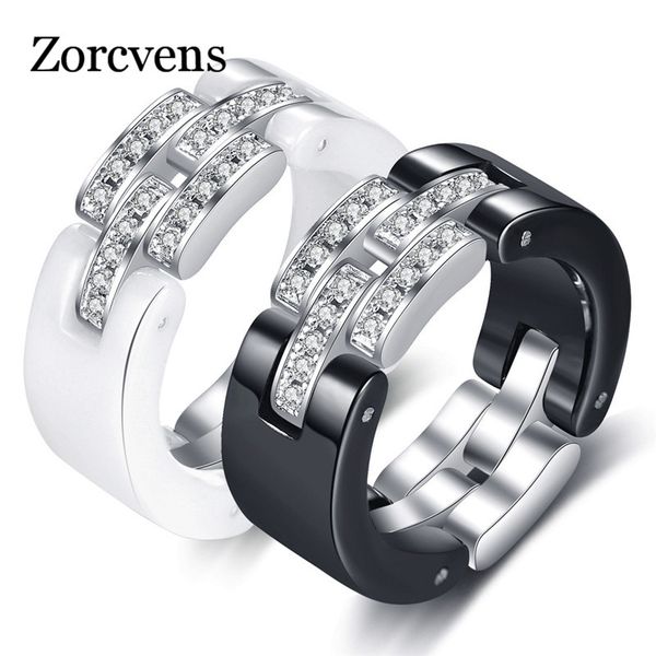 cluster rings modyle 2021 black white ceramic wedding ring 8mm width cubic zirconia engagement for woman, Golden;silver
cluster rings modyle 2021 black white ceramic wedding ring 8mm width cubic zirconia engagement for woman, Golden;silver