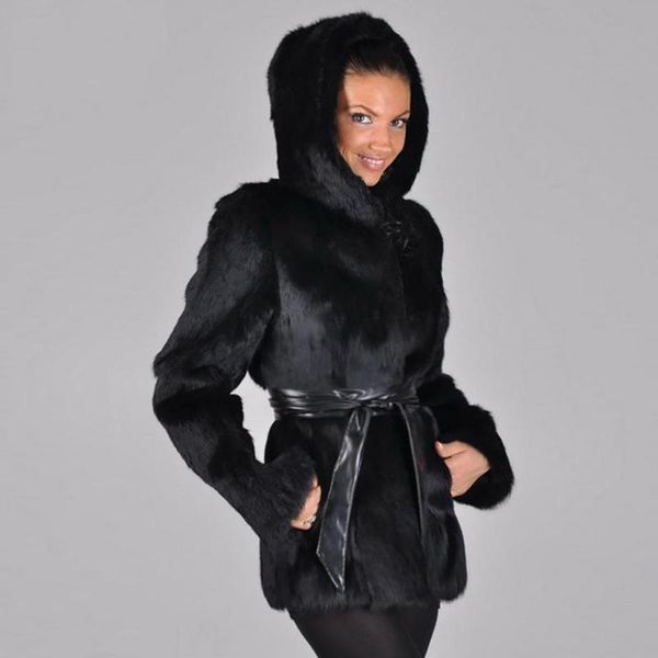 women's fur & faux coat women plus size winter fluffy 2021 plush fashion solid hooded sashes warm soft outwear campera parka, Black
women's fur & faux coat women plus size winter fluffy 2021 plush fashion solid hooded sashes warm soft outwear campera parka, Black