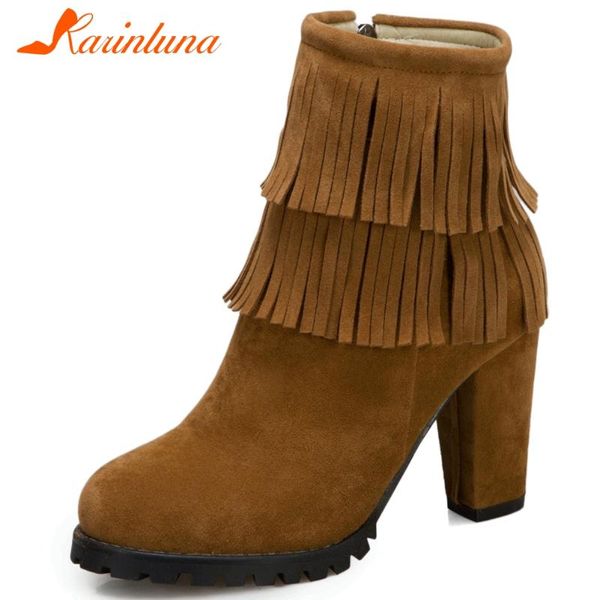 karin plus size 32-48 female 2020 autumn boots round toe thick high heels fringe zip women boots ankle women shoes, Black
karin plus size 32-48 female 2020 autumn boots round toe thick high heels fringe zip women boots ankle women shoes, Black