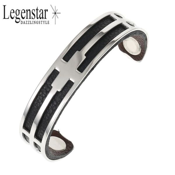 legenstar bracelets & bangles for women stainless steel jewelry reversible leather argent armband pulseiras, Black
legenstar bracelets & bangles for women stainless steel jewelry reversible leather argent armband pulseiras, Black