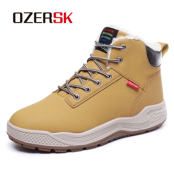 boots ozersk brand autumn casual snow men shoes for ankle waterproof male winter warm plush with fur walking, Black
boots ozersk brand autumn casual snow men shoes for ankle waterproof male winter warm plush with fur walking, Black